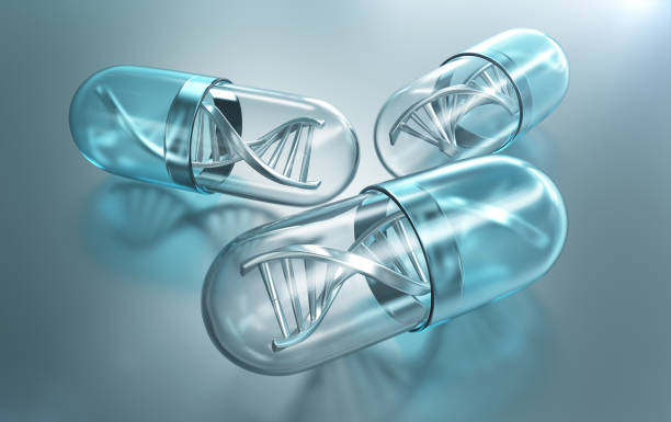 DNA in blue capsule